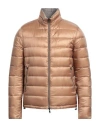 Herno Man Puffer Camel Size 40 Polyamide In Brown