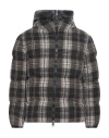 Herno Man Puffer Charcoal Size 44 Cotton In Gray