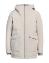 Herno Man Puffer Cream Size 40 Polyester, Cotton, Polyurethane, Polyamide, Elastane In White