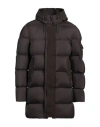Herno Man Puffer Dark Brown Size 40 Polyamide In Brown