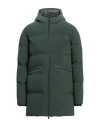 Herno Man Puffer Dark Green Size 40 Polyamide, Elastane In Multi