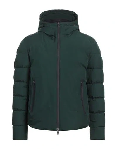 Herno Man Puffer Dark Green Size 40 Polyester, Ptfe - Polytetrafluoroethylene
