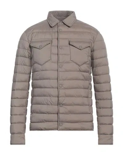 Herno Legend Man Puffer Grey Size 42 Polyamide, Polyurethane, Acetate, Polyester In Grey
