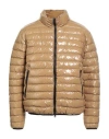 Herno Man Puffer Khaki Size 40 Polyamide, Polyurethane, Elastane In Brown