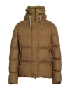 Herno Man Puffer Khaki Size 40 Silk, Cashmere