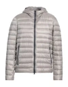 Herno Man Puffer Light Grey Size 40 Polyamide