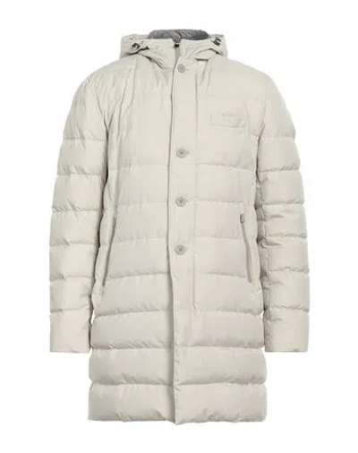 Herno Man Puffer Light Grey Size 40 Polyester