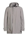 Herno Man Puffer Light Grey Size 42 Polyester In Gray