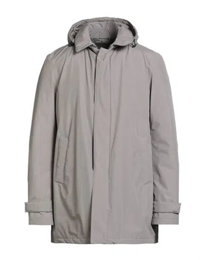 HERNO HERNO MAN PUFFER LIGHT GREY SIZE 42 POLYESTER
