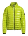 Herno Man Puffer Lime Green Size 46 Polyamide, Polyurethane, Elastane In Green