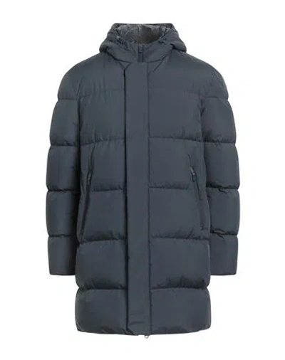 Herno Man Puffer Midnight Blue Size 44 Polyester, Polyamide, Nylon In Blue