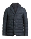 Herno Man Puffer Midnight Blue Size 44 Recycled Wool, Polyacrylic, Silk