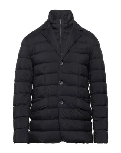 Herno Man Puffer Midnight Blue Size 52 Polyamide In Blue