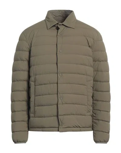 Herno Man Puffer Military Green Size 38 Polyamide, Elastane