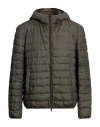 Herno Man Puffer Military Green Size 42 Linen, Polyester, Polyamide, Elastane
