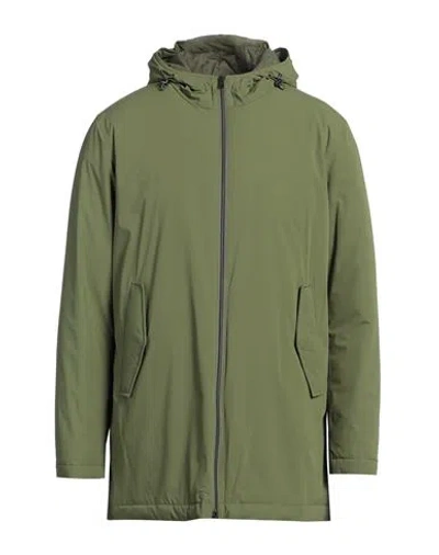 Herno Man Puffer Military Green Size 44 Polyamide, Elastane