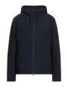 Herno Man Puffer Navy Blue Size 44 Polyamide, Elastane In Blue
