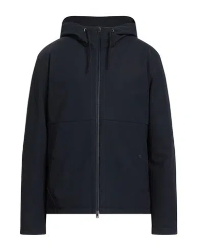 Herno Man Puffer Navy Blue Size 44 Polyamide, Elastane