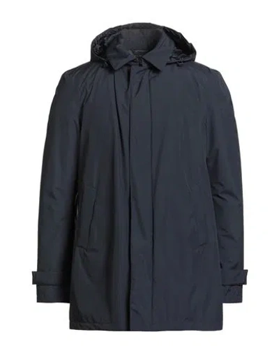 Herno Man Puffer Navy Size 42 Polyester In Blue
