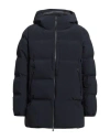 Herno Man Puffer Navy Size 44 Polyamide, Elastane In Blue