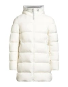 Herno Man Puffer Off White Size 40 Polyamide, Polyurethane, Acrylic, Wool, Elastane In White