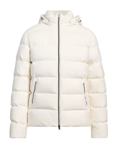 Herno Man Puffer Off White Size 46 Polyester