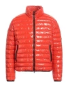 Herno Man Puffer Orange Size 40 Polyamide, Polyurethane, Elastane In Red