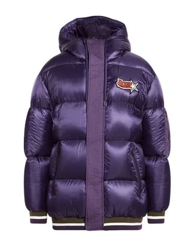 Herno Man Puffer Purple Size 40 Polyamide