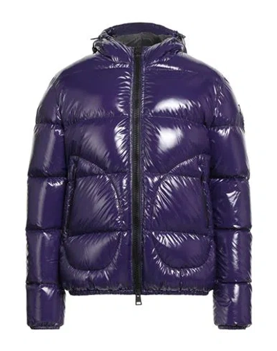 Herno Man Puffer Dark Purple Size 40 Polyamide, Polyurethane