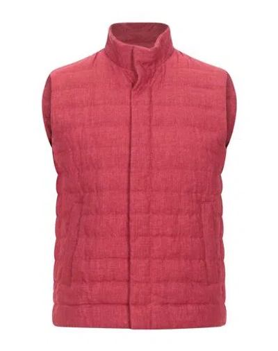 Herno Man Puffer Red Size 40 Linen