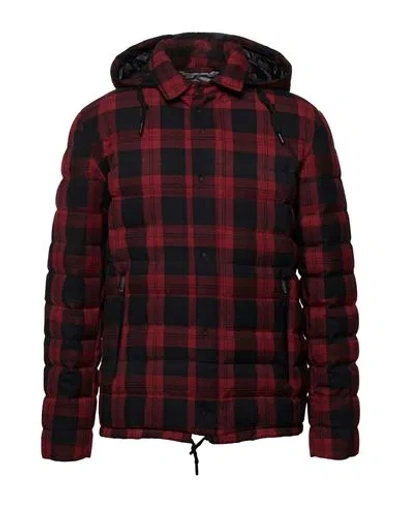 Herno Man Puffer Red Size 40 Polyester, Viscose, Polyurethane, Polyamide In Multi