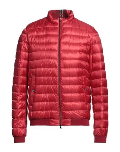 Herno Man Puffer Red Size 42 Polyamide