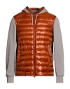 Herno Man Puffer Rust Size 46 Polyamide In Brown