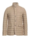 Herno Man Puffer Sand Size 40 Linen In Beige