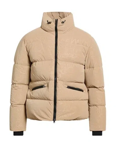 Herno Man Puffer Sand Size 40 Polyamide, Polyurethane, Elastane In Brown