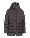 Herno Man Puffer Steel Grey Size 42 Polyamide In Metallic