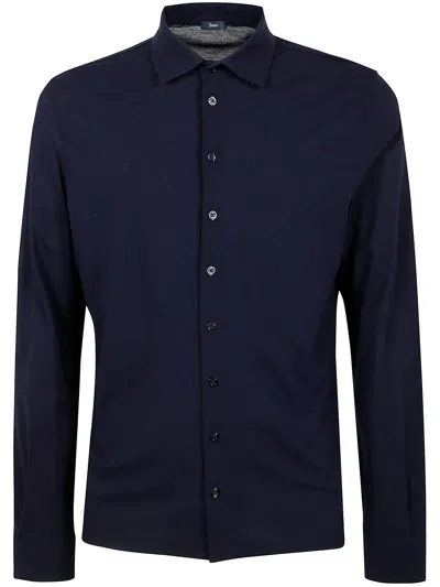 Herno Man Shirt In Blue