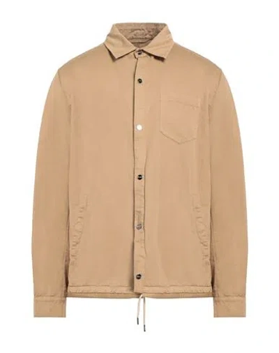 Herno Man Shirt Sand Size 44 Cotton, Linen In Beige
