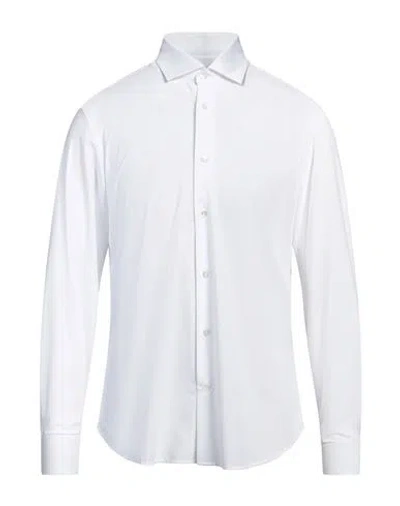 Herno Man Shirt White Size 50 Polyamide, Elastane
