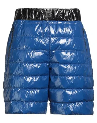 Herno Man Shorts & Bermuda Shorts Blue Size L Polyamide