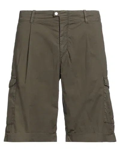 Herno Man Shorts & Bermuda Shorts Dark Green Size Xl Cotton, Elastane