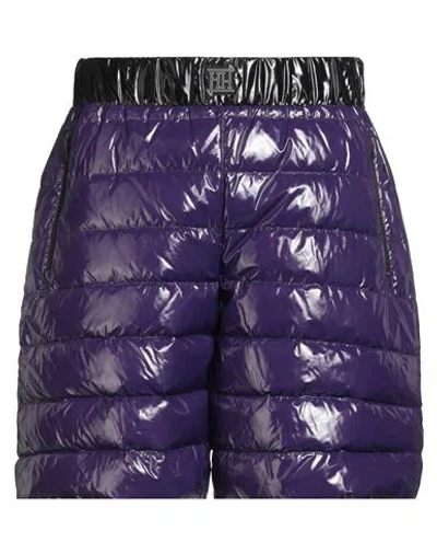 Herno Man Shorts & Bermuda Shorts Dark Purple Size L Polyamide