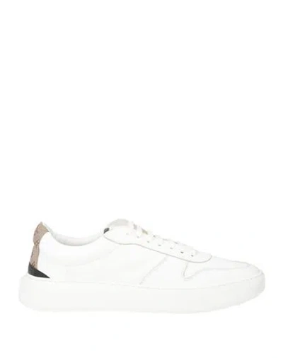 Herno Man Sneakers White Size 9 Leather