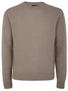 Herno Ribbed Crew Neck Sweater With Soft Texture