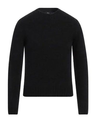 Herno Man Sweater Black Size 38 Alpaca Wool, Polyamide, Wool