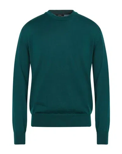 Herno Man Sweater Dark Green Size 44 Virgin Wool