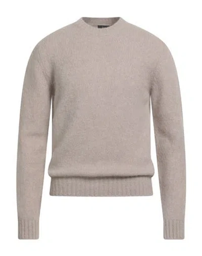 Herno Man Sweater Light Grey Size 40 Alpaca Wool, Polyamide, Wool In Neutral