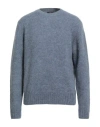 Herno Man Sweater Pastel Blue Size 42 Alpaca Wool, Polyamide, Wool In Blue
