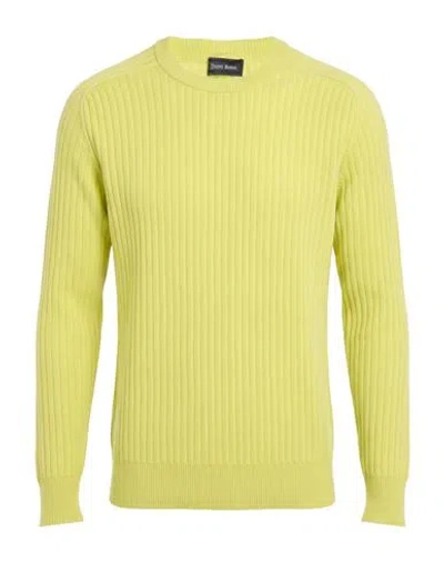 Herno Man Sweater Yellow Size 40 Cotton, Polyamide, Polyester, Elastane In Green