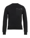 Herno Man Sweatshirt Black Size 36 Cotton In Black